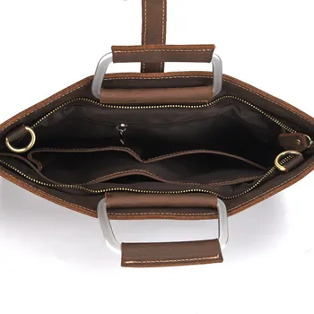 PNDME visoke kakovosti nori konj cowhide moške aktovko business casual vintage moda torbici preprost pravega usnja laptop torba - 