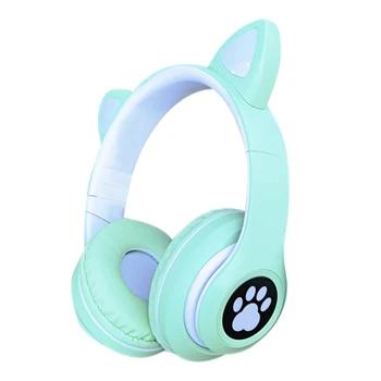 Prenosni Nastavljiv Glavo Bluetooth 5.0 Mačje Uho Zložljivo Doma Potovanja Šolski Šport Moda Brezžične Slušalke Poslušanja Glasbe - 