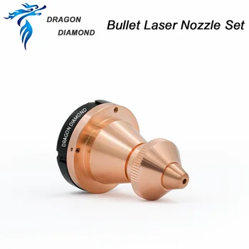 Bullet Laser Šoba Laser Znanja Enojna/Dvojna Plast Kalibra 1.0 - 4.0 Za Fiber Laser rezalne Glave Varjenje 1064nm - 