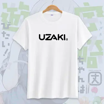 Japonske Anime Uzaki-chan Želi družiti! Unisex Poletje Priložnostne Uzaki Hana Cosplay T-shirt Tee Par T majice, Vrhovi - 