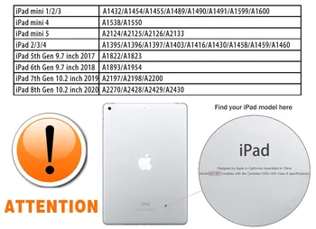 Plastični Tablični Primeru za Apple IPad 5. in 6. na 7. 2019/8. 2020/ Mini 1 2 3 4 5/ IPad 2 3 4 Trdi Nazaj Lupini + Prosti Pisalo - 