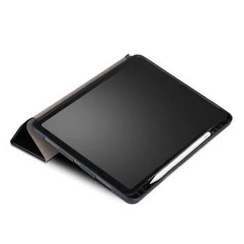 Za leto 2018 iPad Pro 11 inch Ultra tanek PU Usnje smart primeru iPadpro 11 2018 tpu hrbtni pokrovček fundas z pero, Svinčnik imetnik pladenj - 