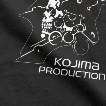Moški T-Shirt Kovinski Gear Kojima Produkcije MGS Hideo Kojima 2019 Moda Bombaž Tees Smrti Nasedla T Shirt Posadke Vratu Vrhovi - 