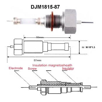 10PCS/set DJM-1815 87 Kotel vode razpršilnik Vode senzor nivoja elektroda sonda za nivo Vode nižji ceni - 
