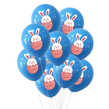 12 Vesele Velikonočne praznike Latex Balon Srčkan zajček Zajec Zajček Baloni Za Otroke Rojstni dan Velikonočni Stranka Dekor Globos Baby Tuš - 