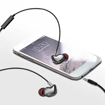 S1 3,5 mm Vtič Dvojno Moving Coil 4D Stereo Glasbe HiFi Žične Slušalke Slušalke - 