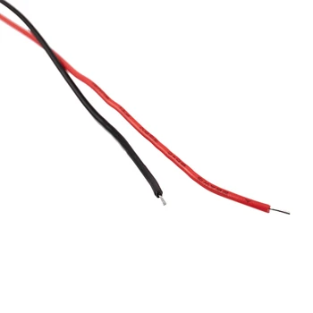 7Pcs Črna Rdeča 2-Žice Kabel usb Priključki 2x AAA Baterije Polje Primeru Imetnik - 