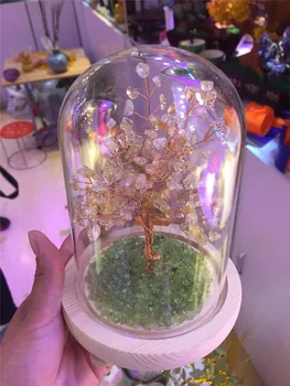 Novi modeli naravnih citrine quartz crystal srečen drevo reiki healing gemstone kristalno drevo meditacijo za dekoracijo doma - 