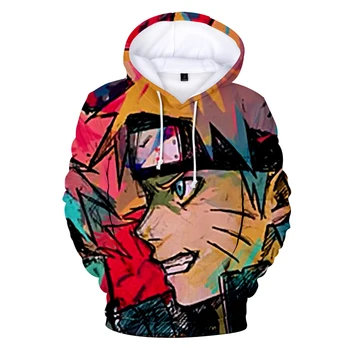 Visoka Kakovost Prišli 3D Naruto Hoodies Moški/ženske Hip Hop pomlad jesen 3D Tiskanja Naruto O Vratu priložnostne Puloverji puloverji oblačila - 
