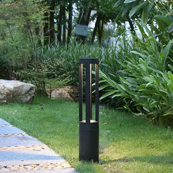 Nov Slog Nepremočljiva 15W LED Vrt, Travnik Svetilka Moderne Aluminija Steber Svetlobe na Prostem Dvorišče Vile Krajine Travnik Stebričke Svetlobe - 