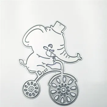 PANFELOU slon kolo Scrapbooking DIY Reliefi plesni kartice knjigi die Kovinski kosi umre rezanje Zabaviščni park circus - 